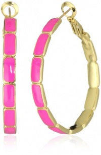 Kate Spade New York Park Guell Pink Hoops Earrings