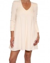 Women's French Connection Nix Nights L/S V-Neck Dress in Daisy White Size 8