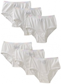 Fruit of the Loom Girls 4-16x 6 Pack Girls White Cotton Brief