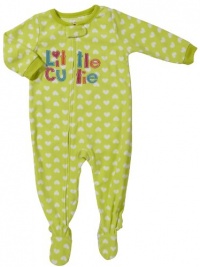 Carter's Toddler Girls Little Cutie Fleece Footed Sleeper Lime Green (18 months)