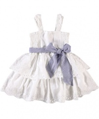 GUESS Kids Girls Little Girl GUESS Kids Girls Iconic Dress, WHITE (3T)