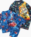 Whether he loves Cars or Toy Story, this sleep coat and pants set is the bed-time style he's been dreaming of.