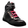 Diesel Women's DS 00YG13 PS193 H2846 Flashy W Black Pink Lemonade Lace up Hightop Sneakers