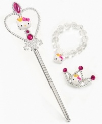 Give her the royal treatment with this wand, bracelet and ring set from Hello Kitty.