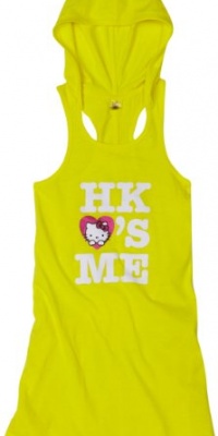 Hello Kitty Girls 7-16 Hoodie Cover-up, Yellow, 10/12