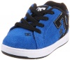 DC Kids Court Graffik Elastic Skate Shoe (Toddler),Royal/Black/White,5 W US Toddler