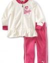 Puma - Kids Baby-Girls Infant Fashion Tricot Set, Egret, 18 Months