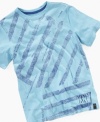 Stripe up his style with this breezy Crosswalk tee from DKNY.