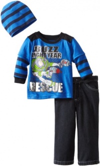 Disney Baby-boys Infant 3 Piece Buzz Lightyear To The Rescue Pant Set