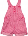 OshKosh B'Gosh Shortalls - Pink Stripe