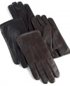 Face it, you need a grown up pair of gloves to complement your Monday through Friday wardrobe. These smooth leather gloves are guaranteed to fit the bill.