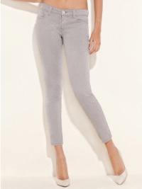 GUESS Power Skinny Colored Snake-Printed Jeans