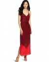 French Connection Women's Ziggy Silk Maxi Dress, Red, 6