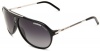 Carrera Hot/P/S Polarized Aviator Sunglasses,Black & Palladium Frame/Grey Shiny Polarized Lens,One Size