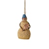 Jim Shore Heartwood Creek Beach Snowman with Seashell Hanging Ornament, 4-1/2 Inches