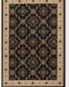 Couristan 6257/1000 HIMALAYA Sarouk 94-Inch by 134-Inch Polypropylene Area Rug, Ebony