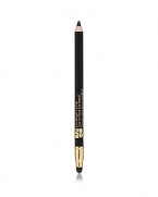 Stay-true color. Hours and hours of wear. Double Wear Stay-in-Place Eye Pencil lines and defines with smooth, even color that looks fresh all day. Wears for 12 hours, sets in seconds. Double-ended tool has smudger on one end, color on the other. Lightweight, creamy formula glides on effortlessly. Rich, stay-true color won't feather or bleed.