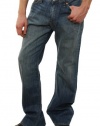 Lucky Brand Men's Relaxed Bootleg Lowrise Boot Cut Blue Jeans