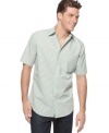 Check cool and classic off your must-have style list with this classic-fit shirt from Club Room. (Clearance)