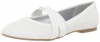 Jessica Simpson Mandi 12/25 S Flat (Toddler/Little Kid/Big Kid),White,1 W US Little Kid