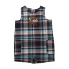 Carter's Boys Everyday Easy Plaid 'Monkey' Romper (18 Month)