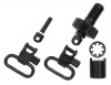 Uncle Mike's Quick Detachable Mossberg 500 12-Gauge Bolt Set Sling Swivels (Blued, 1-Inch Loop)