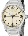 Stuhrling Original Men's 449B.331115 Aviator Tuskegee Elite Swiss Quartz Date Stainless Steel Bracelet Watch