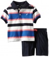 Nautica Baby-Boys Infant 2 Piece Bold Stripe Polo Set