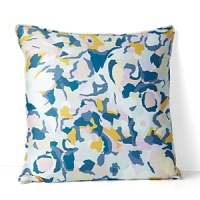 Inspired by the the designer's drawings of poppy fields, the abstract Garden Sky pattern on this DIANE von FURSTENBERG decorative pillow infuses your space with the vibrant color and contemporary style.