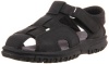 Stride Rite Angler Black Fisherman Sandal (Toddler/Little Kid),Black,6 W US Toddler