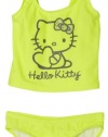 Hello Kitty Girls 7-16 Big Girls Retro Kitty 2 Piece Tankini Swimwear, Yellow, 10/12