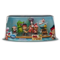 Disney Store Disney Jr. Jake and the Never Land/Neverland Pirates 7 Piece Action Figure Figurine Gift Play Set