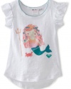 Roxy Kids Girls 2-6X Teenie Wahine Cross My Heart Top, Sea Salt, Small