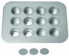 Chicago Metallic Mini Cheesecake Pan 12 Cavity, 13.90-Inch by 10.60-Inch (2-Inch by 1.6-Inch Cavities)