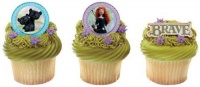 DisneyPixar Brave Merida and Cubs Cupcake Rings 12 Pack