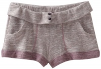 Splendid Girls 7-16 Hazy Melange Short, Purple Fig, 12