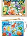 3 Item Bundle: Melissa & Doug 2932 Playful Pets Wooden Jigsaw Puzzle and 3778 Fishing Magnetic Puzzle Game + Free Activity Book