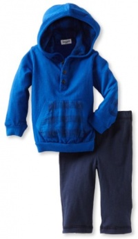 Splendid Littles Baby-boys Infant Prep School Hoodie Set, Royal, 6-12 Months