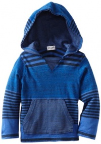 Splendid Littles Baby-boys Infant Vintage Stripe Hood Pullover, Pier, 12-18 Months