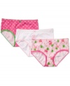 Exuberant and fun like your little princess' personality. She'll love the color and print combos of this 3-pack underwear set from Carter's.