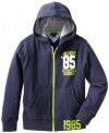 Tommy Hilfiger Boys 8-20 Max Full Zip Hoodie, Swim Navy, Medium