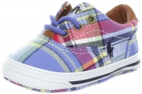 Ralph Lauren Layette Vaughn Sneaker (Infant/Toddler),Sapphire Plaid,2 M US Infant