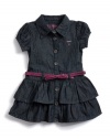 GUESS Kids Girls Denim Dress, RINSE (18M)