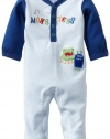 ABSORBA Baby-Boys Newborn Footie, Blue, 6-9 Months