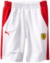 Puma - Kids Boys 2-7 Tod Ferrari Short, White, 4T