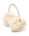 Stay warm with these Juicy Couture earmuffs, rendered in plush faux and featuring a bejeweled band for glamorous winter accessorizing.