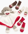 Keep his little toes warm with this Baby Starters sock monkey sock set featuring his favorite animal!