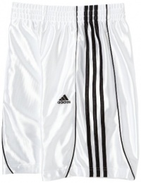 adidas Boys 8-20 Basic 3-Stripe Short,White,XL (18/20)