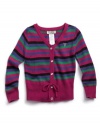 GUESS Kids Girls Little Girl Striped Cardigan, MULTICOLORED (6X)