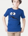 Lacoste Boy's Short Sleeve Crewneck T-shirt Blue, Size 6YR-TJ1290